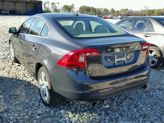 YV1622FS9C2138390 - 2012 VOLVO S60 T5 GRAY photo 3