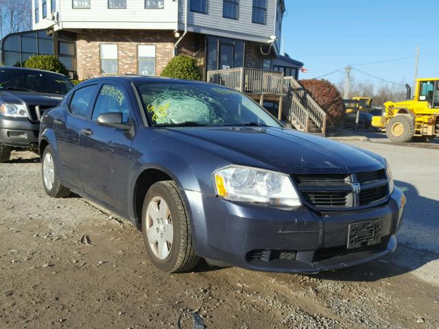 1B3LC46KX8N268252 - 2008 DODGE AVENGER SE BLUE photo 1