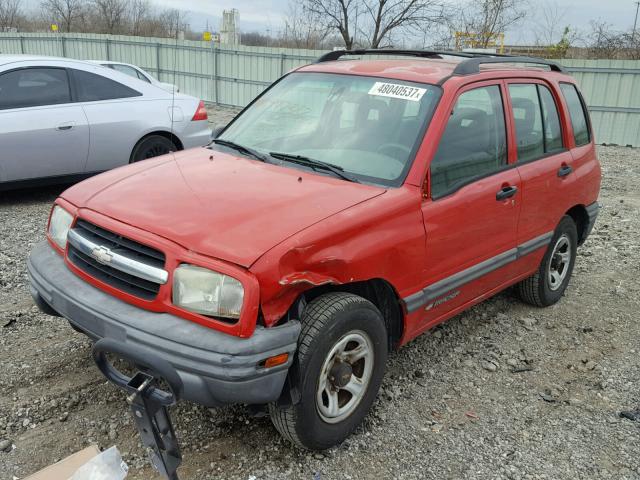 2CNBE13C126947382 - 2002 CHEVROLET TRACKER RED photo 2