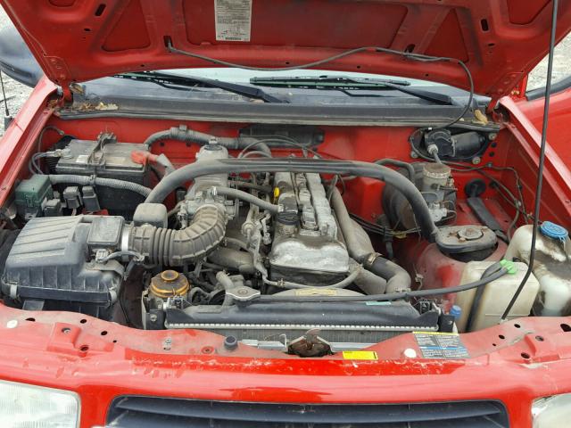 2CNBE13C126947382 - 2002 CHEVROLET TRACKER RED photo 7