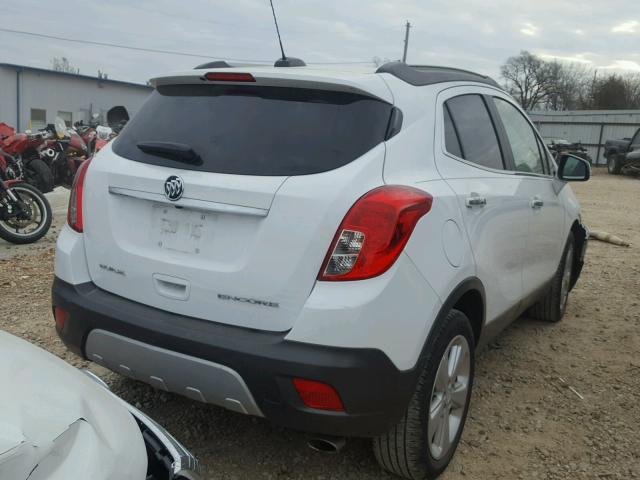 KL4CJASB6GB717414 - 2016 BUICK ENCORE WHITE photo 4