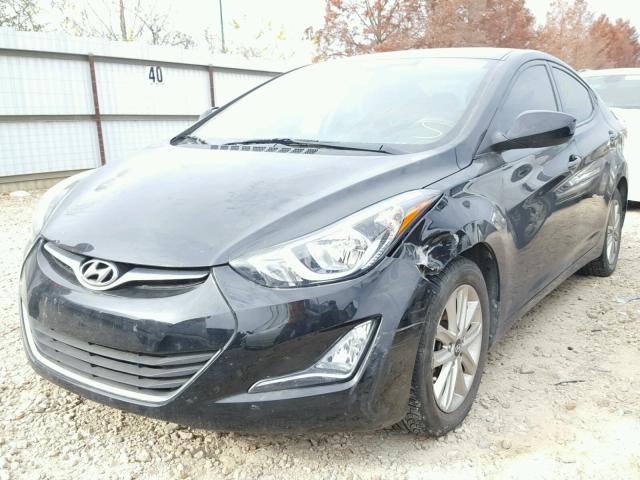 5NPDH4AE7EH538068 - 2014 HYUNDAI ELANTRA SE BLACK photo 2