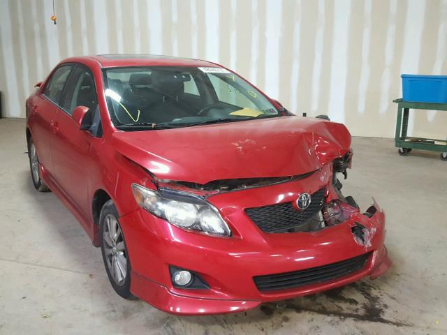 2T1BU40E59C181311 - 2009 TOYOTA COROLLA BA RED photo 1