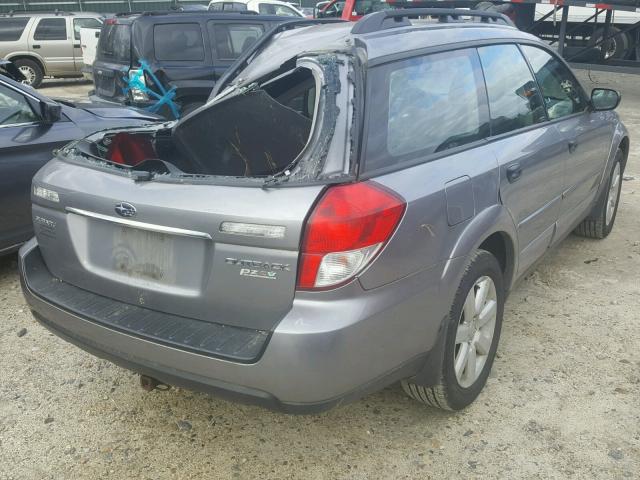 4S4BP61C597346979 - 2009 SUBARU OUTBACK 2. GRAY photo 4