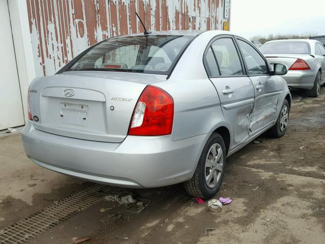 KMHCN4AC0BU601639 - 2011 HYUNDAI ACCENT GLS SILVER photo 4