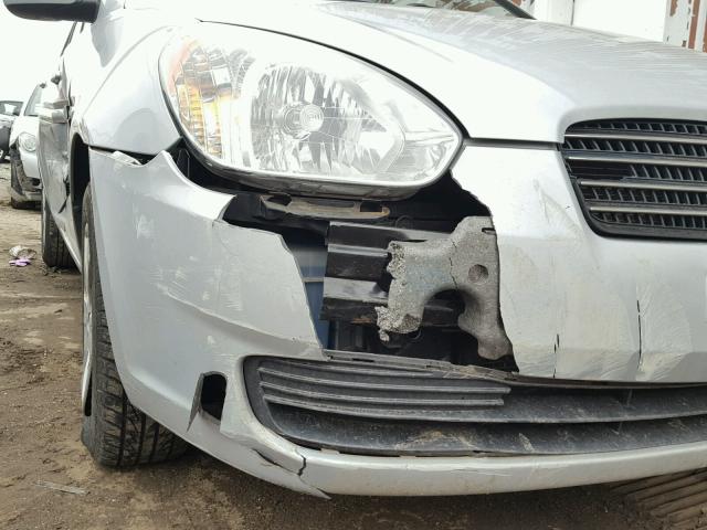 KMHCN4AC0BU601639 - 2011 HYUNDAI ACCENT GLS SILVER photo 9