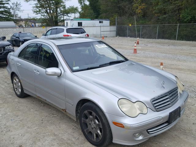 WDBRF81JX5F618540 - 2005 MERCEDES-BENZ C 240 4MAT SILVER photo 1