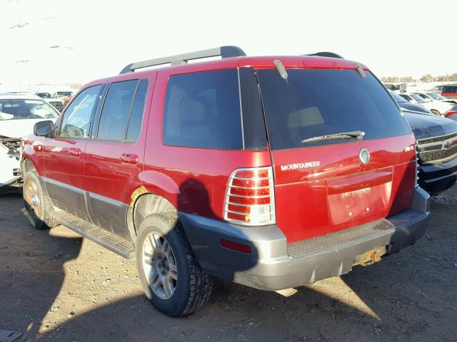 4M2ZU86W05ZJ12459 - 2005 MERCURY MOUNTAINEE RED photo 3