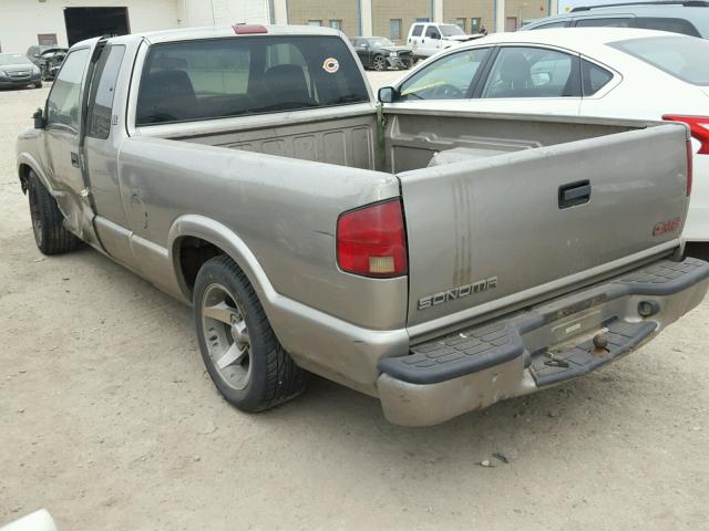 1GTCS19W128112041 - 2002 GMC SONOMA GRAY photo 3