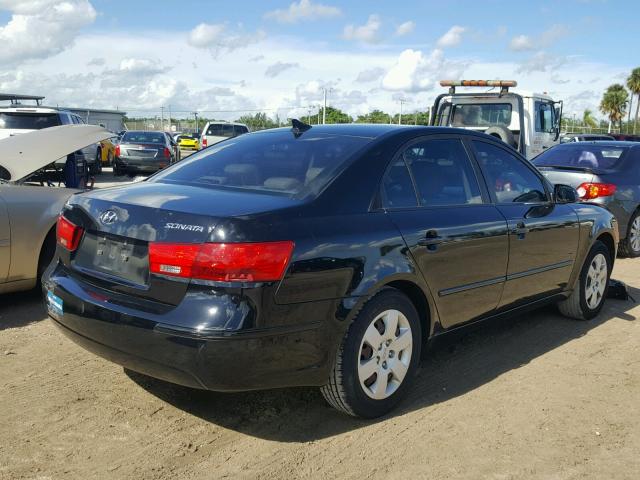 5NPET4AC9AH624686 - 2010 HYUNDAI SONATA GLS BLACK photo 4