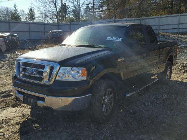 1FTPX14538FB06635 - 2008 FORD F150 BLACK photo 2