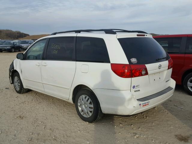 5TDZA23C76S574199 - 2006 TOYOTA SIENNA CE WHITE photo 3