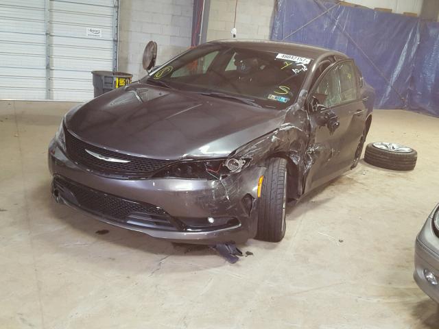 1C3CCCBG0FN514964 - 2015 CHRYSLER 200 S GRAY photo 2