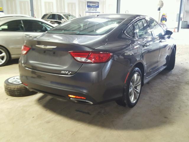 1C3CCCBG0FN514964 - 2015 CHRYSLER 200 S GRAY photo 4