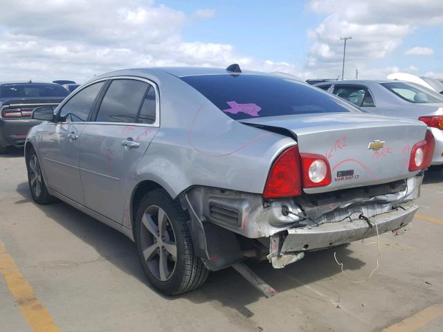 1G1ZC5EU0CF397338 - 2012 CHEVROLET MALIBU 1LT GRAY photo 3