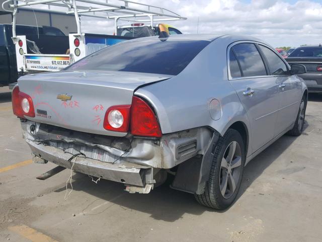 1G1ZC5EU0CF397338 - 2012 CHEVROLET MALIBU 1LT GRAY photo 4