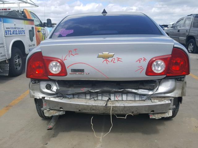 1G1ZC5EU0CF397338 - 2012 CHEVROLET MALIBU 1LT GRAY photo 9