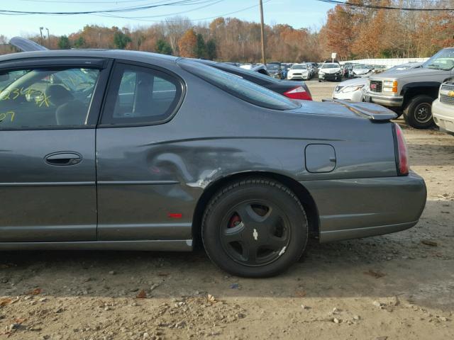 2G1WX12K349160792 - 2004 CHEVROLET MONTE CARL GRAY photo 9