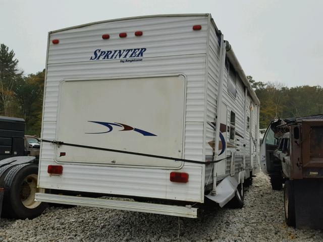 4YDT307284A215215 - 2004 KEYSTONE SPRINTER თეთრი ფოტო 4