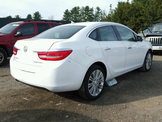 1G4PP5SK7E4145585 - 2014 BUICK VERANO WHITE photo 4