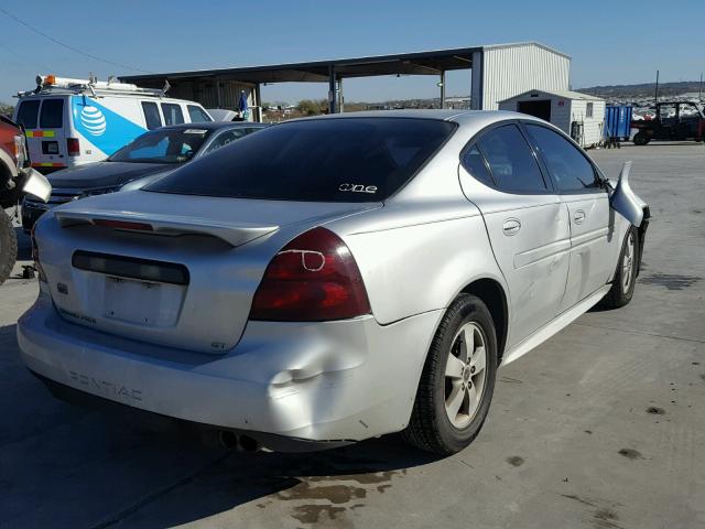 2G2WS522951289587 - 2005 PONTIAC GRAND PRIX SILVER photo 4