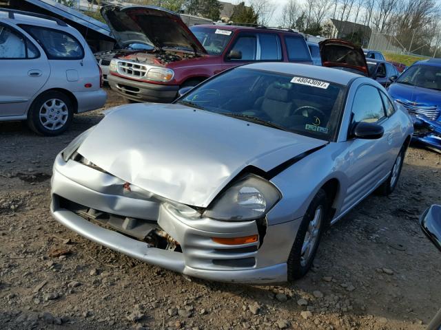 4A3AC34G81E208147 - 2001 MITSUBISHI ECLIPSE RS SILVER photo 2