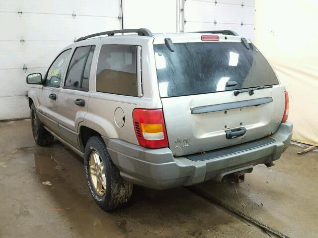 1J4GW48N32C168537 - 2002 JEEP GRAND CHER GRAY photo 3