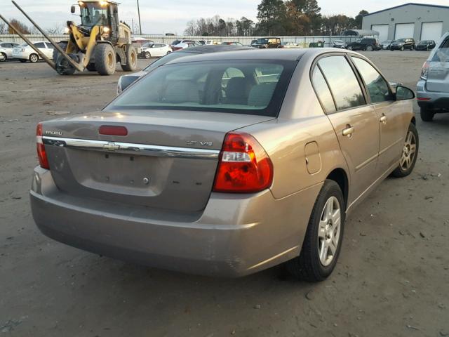 1G1ZT58N17F277042 - 2007 CHEVROLET MALIBU LT TAN photo 4