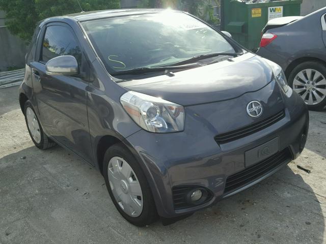 JTNJJXB04DJ025907 - 2013 TOYOTA SCION IQ GRAY photo 1