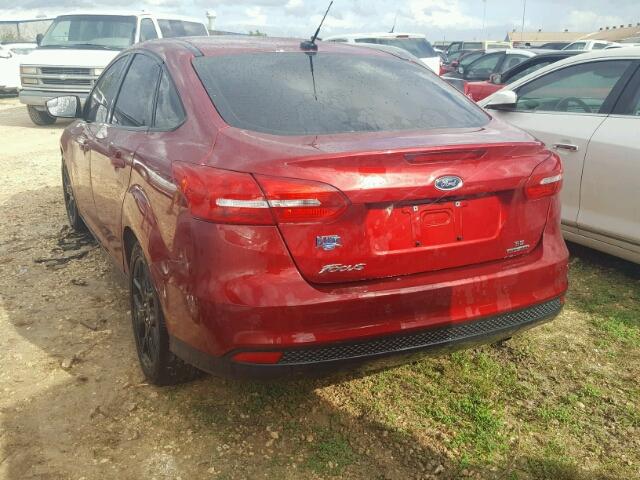 1FADP3F22GL407341 - 2016 FORD FOCUS SE MAROON photo 3