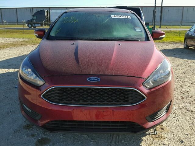 1FADP3F22GL407341 - 2016 FORD FOCUS SE MAROON photo 9