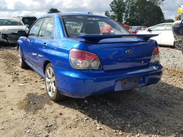 JF1GD79656G510160 - 2006 SUBARU IMPREZA WR BLUE photo 3