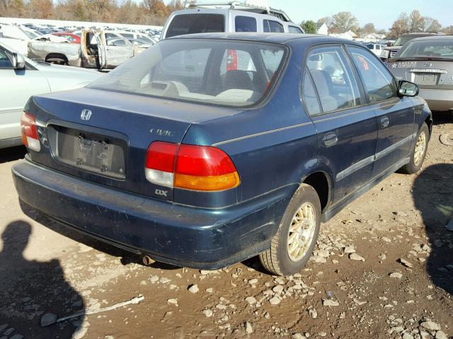 2HGEJ6622TH527716 - 1996 HONDA CIVIC DX GREEN photo 4