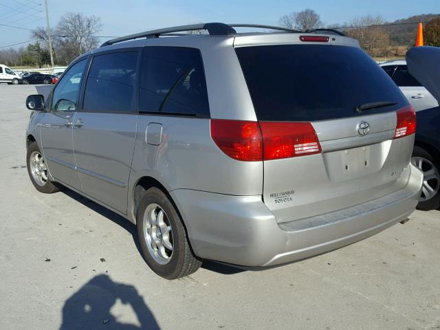 5TDZA23C85S233201 - 2005 TOYOTA SIENNA CE SILVER photo 3