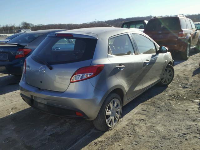 JM1DE1KY0E0171852 - 2014 MAZDA MAZDA2 SPO SILVER photo 4