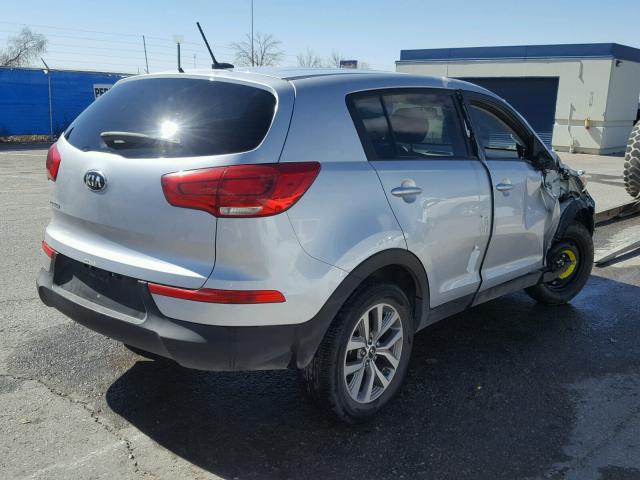 KNDPB3AC7G7808902 - 2016 KIA SPORTAGE L SILVER photo 4