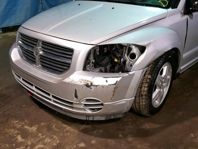 1B3HB48A59D236023 - 2009 DODGE CALIBER SX SILVER photo 9