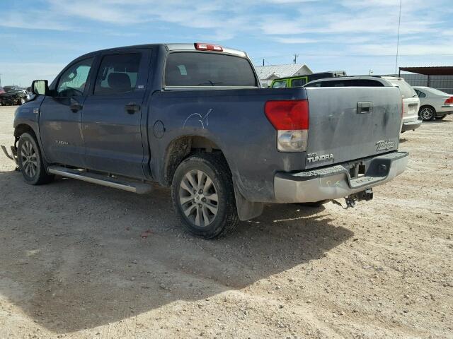 5TFEV54158X049754 - 2008 TOYOTA TUNDRA CRE BLUE photo 3