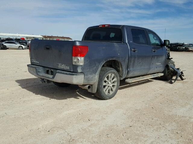 5TFEV54158X049754 - 2008 TOYOTA TUNDRA CRE BLUE photo 4