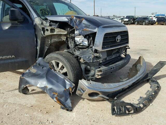 5TFEV54158X049754 - 2008 TOYOTA TUNDRA CRE BLUE photo 9