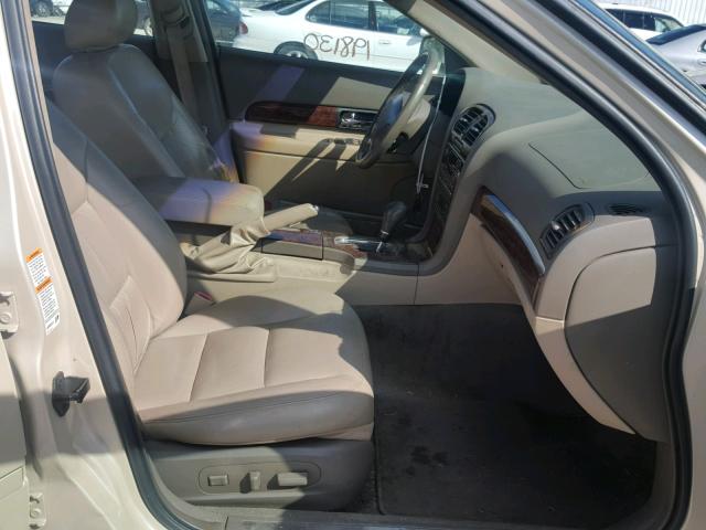 1LNHM87A3YY859077 - 2000 LINCOLN LS GOLD photo 5