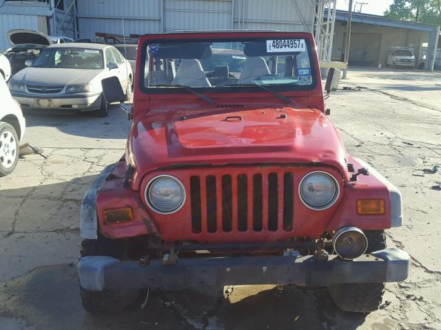 1J4FA49S62P721527 - 2002 JEEP WRANGLER / RED photo 9