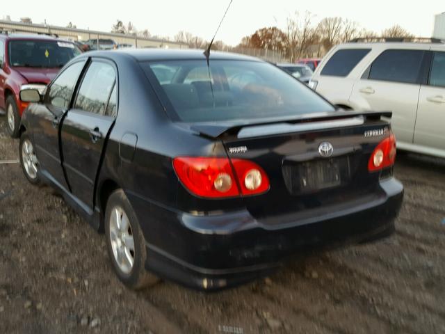 2T1BR30E37C730013 - 2007 TOYOTA COROLLA CE BLACK photo 3