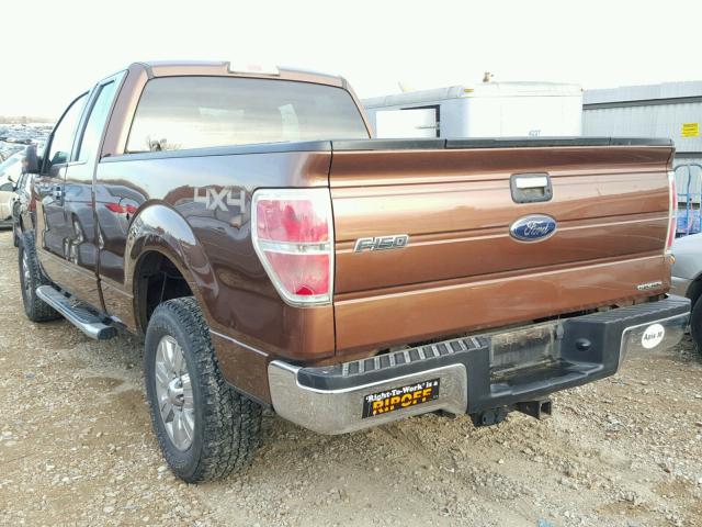 1FTFX1EF6CFB63150 - 2012 FORD F150 SUPER BROWN photo 3