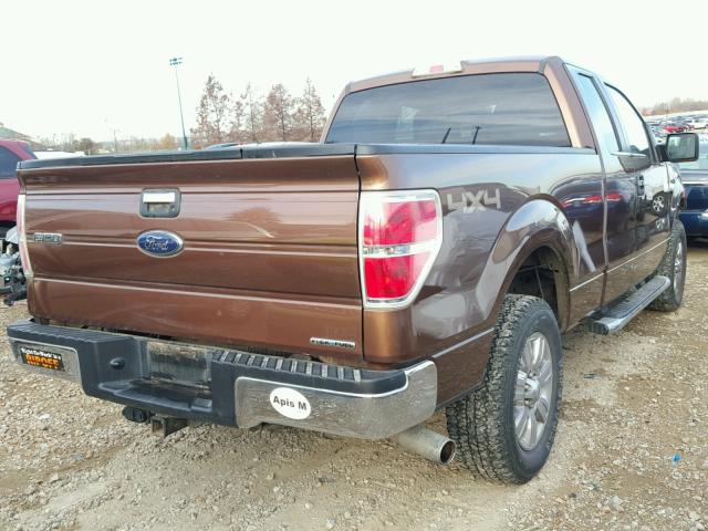 1FTFX1EF6CFB63150 - 2012 FORD F150 SUPER BROWN photo 4