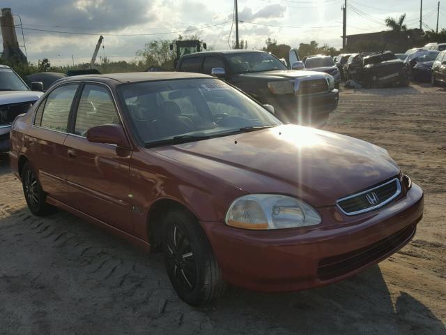 1HGEJ6673VL002004 - 1997 HONDA CIVIC LX RED photo 1