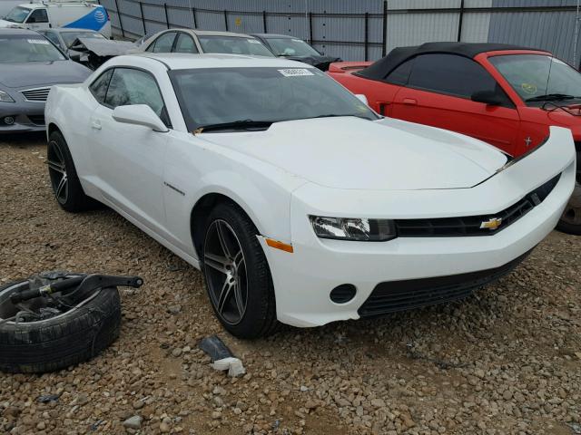 2G1FB1E35F9305403 - 2015 CHEVROLET CAMARO LS WHITE photo 1