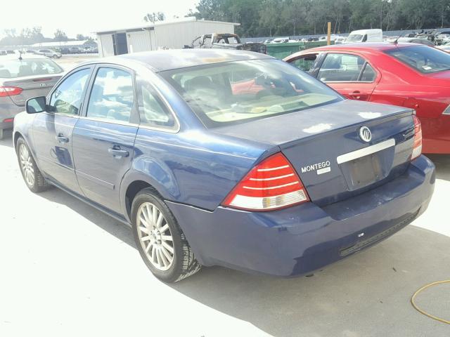 1MEFM42196G601868 - 2006 MERCURY MONTEGO PR BLUE photo 3