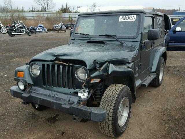 1J4FA59S03P332017 - 2003 JEEP WRANGLER / GREEN photo 2