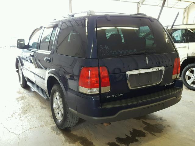 5LMEU68H85ZJ17117 - 2005 LINCOLN AVIATOR 蓝色 照片 3